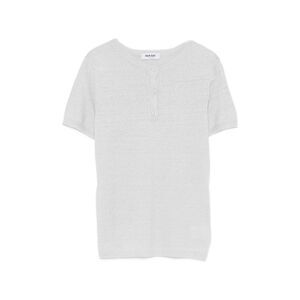Base Women Linen And Cotton Blend T-Shirt